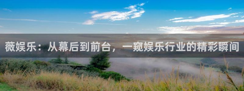 星辉平台体育2官网入口：薇娱乐：从幕后到前台，一窥娱乐行业的精彩瞬间